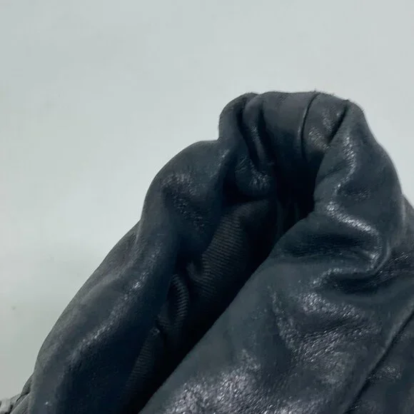 CHANEL Black Leather Logo Shoulder Bag - Picture 10 of 15